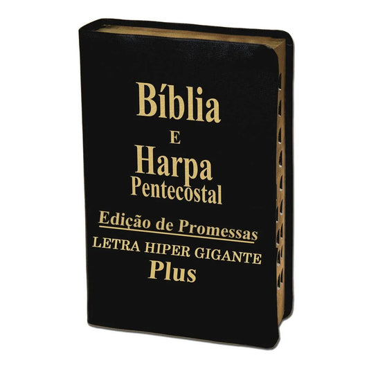 Biblia com harpa letra hipergigante